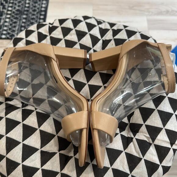 Nine West Pruce Ankle Strap Block Heel Sandals nude - Picture 7 of 8